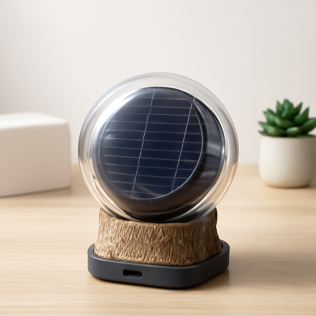 Solar Innovator – Nature - Inspired 3D Solar Sphere for On - Demand Energy product visual