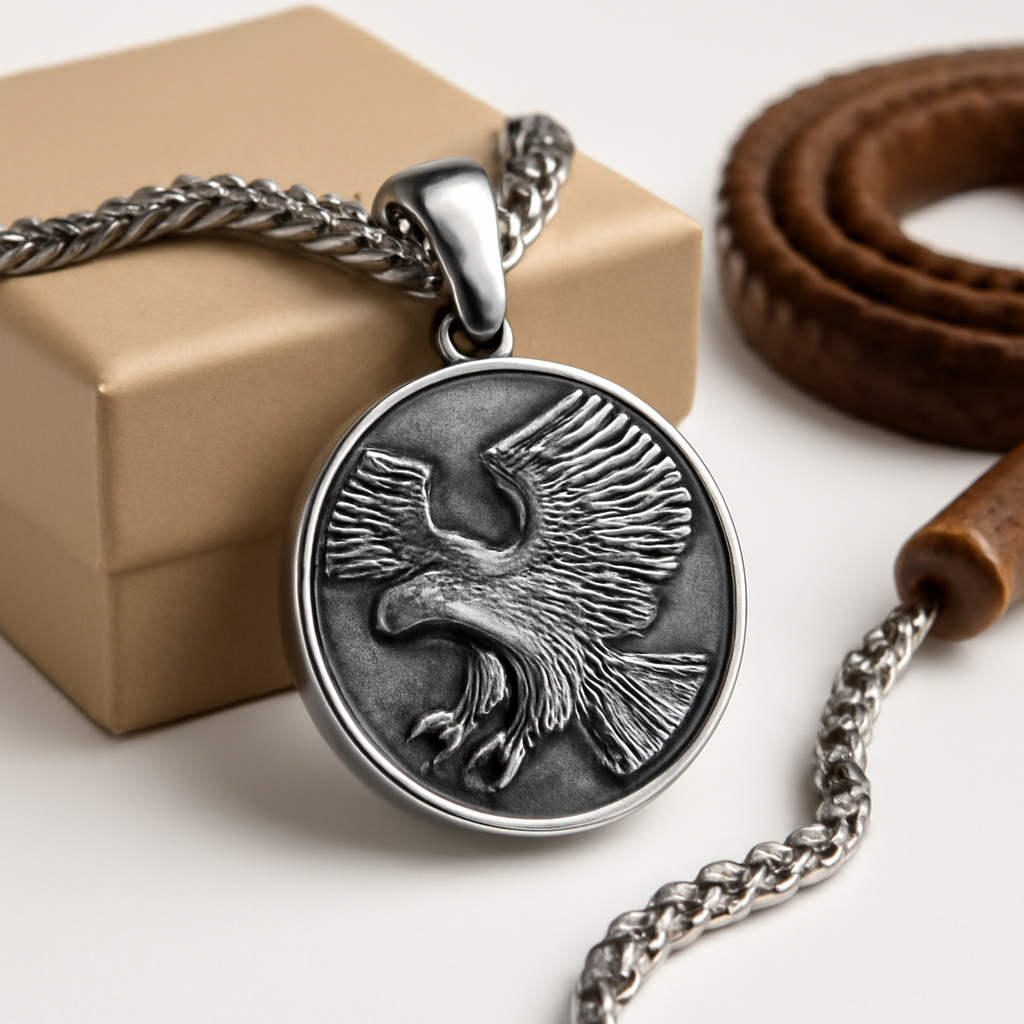 American Eagle Pendant: A Bold Statement of Patriotism and Craftsmanship product visual