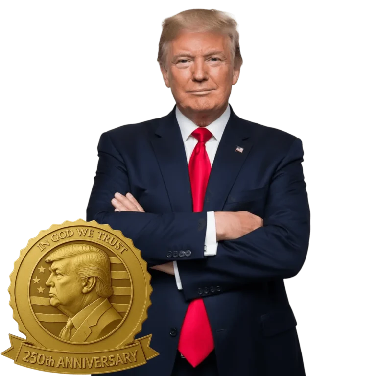 Trump 250th Anniversary Golden Badge – Limited Edition Collectible product image